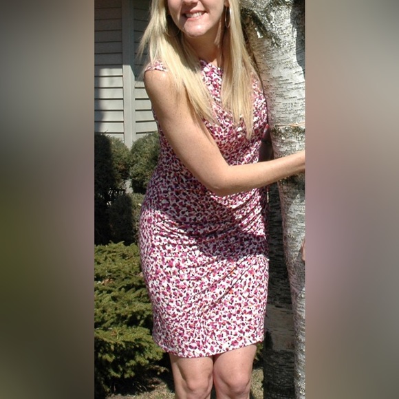AnnTaylor Pink Sundress Sleeveless Size Medium - Picture 2 of 4